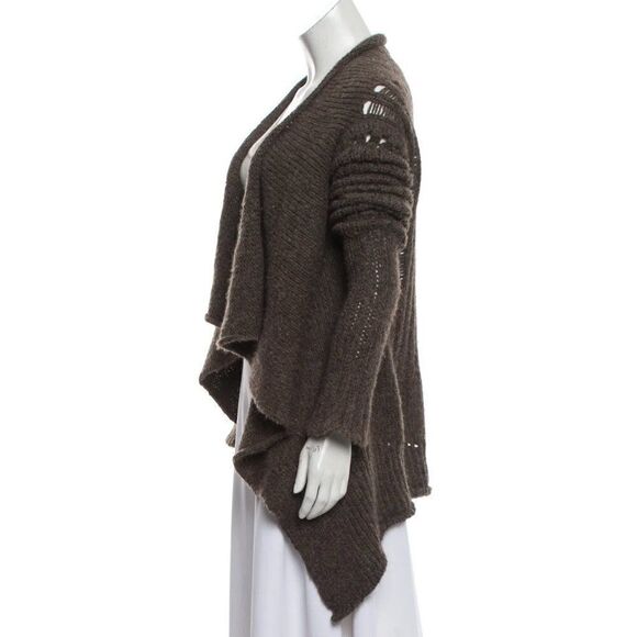 Rick Owens FW09 Crust Alpaca Merino Wool Knit Open Sweater Sz L - Picture 2 of 12